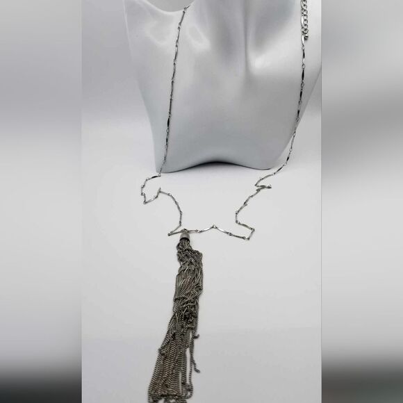 Forever 21 The‎ guards lover Metallic tassel chain necklace N0117 - Picture 1 of 2
